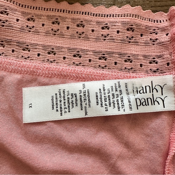 Hanky Panky Triangle Bralette Bra w/matching thong & boyshorts Size L-1X NWOT - Picture 6 of 11